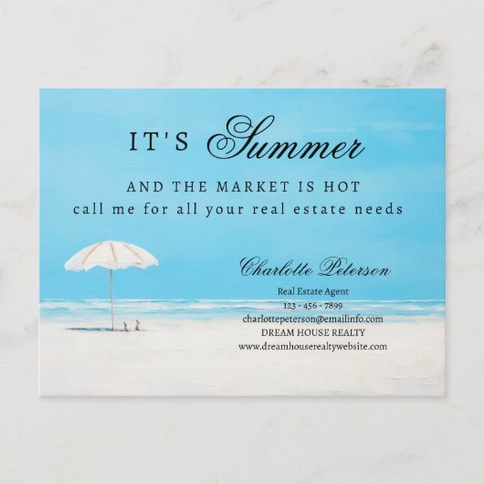 夏ユニーク地実在マーケティング又は試掘 ポストカード (正面)