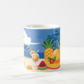 夏リラックスのビーチ コーヒーマグカップ (中央)