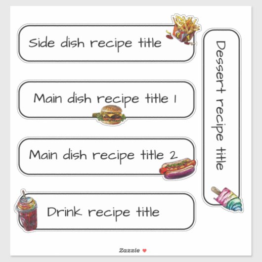 夏レシピ和紙テープ! シール (シート)