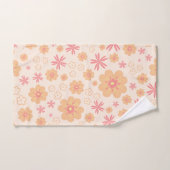 夏レトロ花柄バスタオルセット バスタオルセット (ハンドタオル)