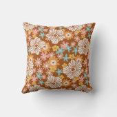 夏レトロ花 |モノグラム装飾用クッション クッション (裏面)