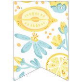 夏レモンハッピーバースデー バンティングフラッグ (第1の旗)