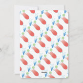 夏ロットワイラービーチパーティの招待状 シーズンカード (裏面)