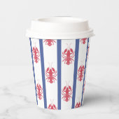 夏ロブスターテーマ紙カップ 紙コップ (裏面)