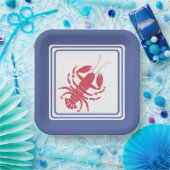 夏ロブスターテーマ紙プレート ペーパープレート (パーティー)