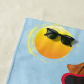 夏ワイヤーフォックステリア犬 ビーチタオル (インサイチュ)