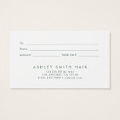 夏ワイルドフラワーフィールドのギフトカード (裏面)