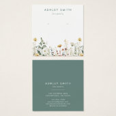 夏ワイルドフラワーフィールドイヤリングディスプレイカード (正面&裏面)