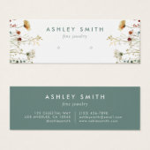 夏ワイルドフラワーフィールドイヤリングディスプレイカード (正面&裏面)