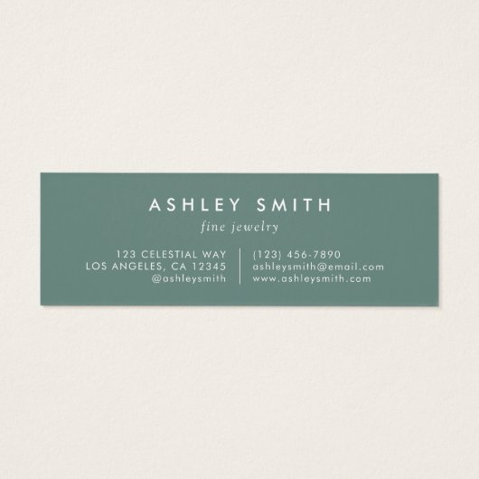 夏ワイルドフラワーフィールドイヤリングディスプレイカード (裏面)