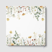 夏ワイルドフラワーフィールド赤ちゃんシャワー ゲストブック (裏面)