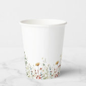夏ワイルドフラワーフィールド赤ちゃんシャワー 紙コップ (右)