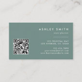 夏ワイルドフラワーフィールドQRコード 名刺 (裏面)