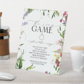 夏ワイルドフラワー水の色フローラリングや輪ゲーム 台座サイン (インサイチュ)