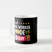 夏以外の学校のソーシャルワーカーモおもしろいード コーヒーマグカップ (正面左)