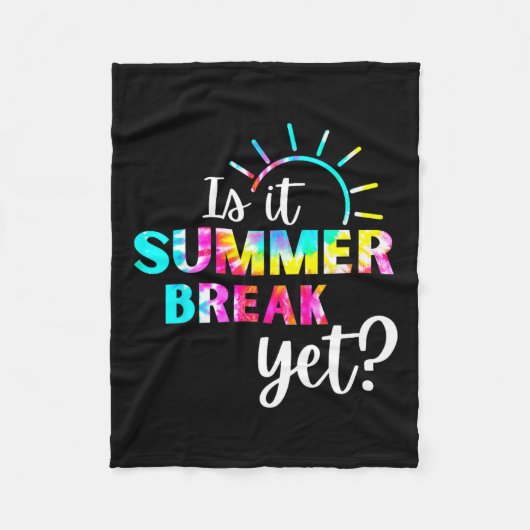 夏休みか先生評価1 フリースブランケット (正面)