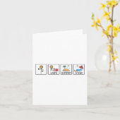 夏休みが待ち遠しい先生、学校最後の日2 カード (黄色い花)