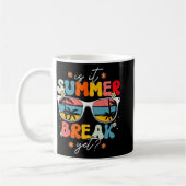 夏休みなのに先生の最後の日学校のグロ コーヒーマグカップ (左)