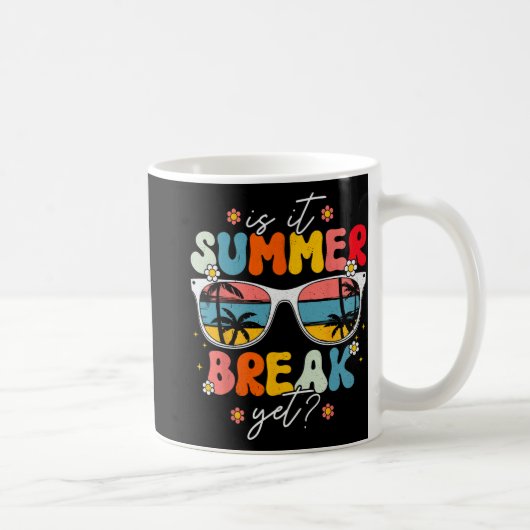 夏休みなのに先生の最後の日学校のグロ コーヒーマグカップ (右)