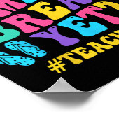 夏休みなのに先生の最後の日学校のグロ ポスター (角)