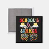 夏休みなのに学校の最後の日のランチレディ マグネット (正面/裏面)