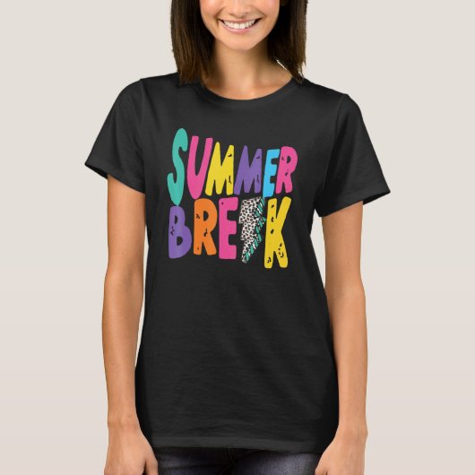 夏休みはまだ学校先生最終日 Tシャツ (正面)