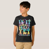 夏休みはまだ学校先生最終日 Tシャツ (正面フル)
