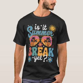夏休みはまだ?先生と生徒の最後の授業日 Tシャツ