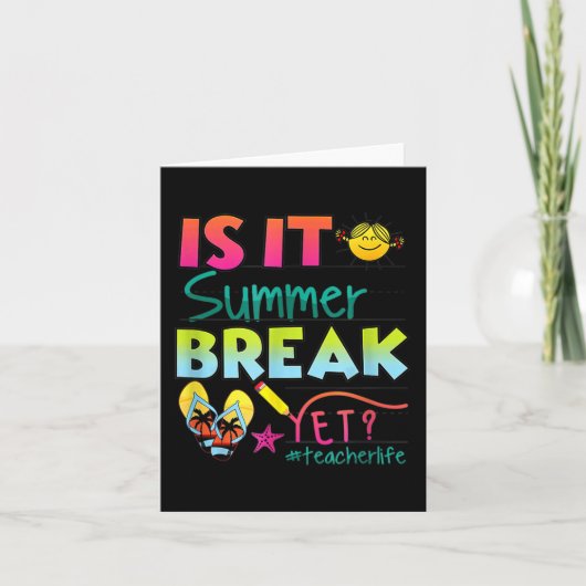 夏休みまだかな？教師感謝週間1 カード (正面)