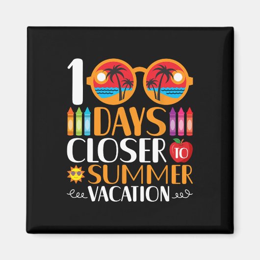 夏休みまであと100日 マグネット (正面)