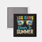 夏休みまであと100日 学校 マグネット (正面/裏面)