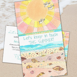 夏休みクラスメート呼び出しカード コーリングカード