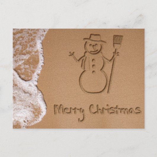 夏休みハガキのクリスマス シーズンポストカード (正面)