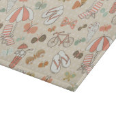 夏休みパターン カッティングボード (角)