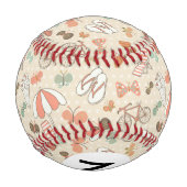 夏休みパターン 野球ボール (裏面)