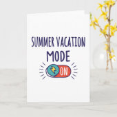 夏休みモードオン カード (黄色い花)