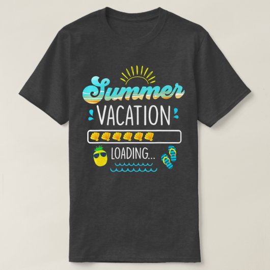 夏休みロード学校の最後の日 Tシャツ (デザイン正面)