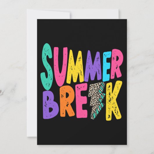 夏休み先生ライフレオパードボルトバケーションW 招待状 (正面)