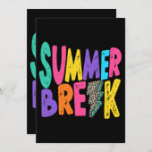 夏休み先生ライフレオパードボルトバケーションW 招待状 (正面/裏面)