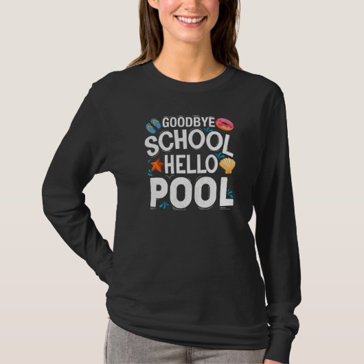 夏休み先生感謝さよなら学校H Tシャツ (正面)