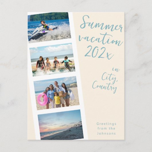 夏休み写真はがきを作成する ポストカード (正面)