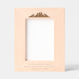 夏休み家族写真 レーザー彫刻フレーム