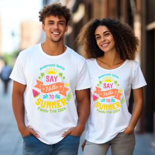 夏休み家族 Tシャツ