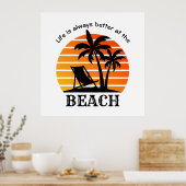 夏休み生活は常にビーチで良い ポスター (キッチン)