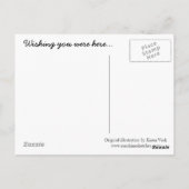 夏休み葉書、あなたがここにいたことを願う ポストカード (裏面)