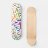 夏休み言葉クラウド スケートボード (正面)