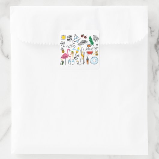 夏休み スクエアシール (バッグ)