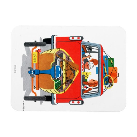 夏休み マグネット (横)