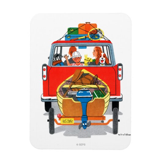 夏休み マグネット (縦)