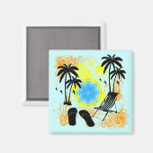 夏休み マグネット (正面/裏面)